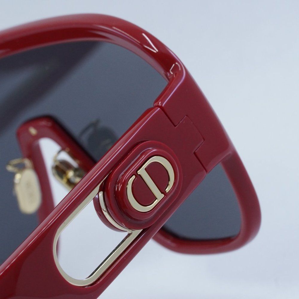 NEW DIOR DIORBOBBYSPORT M1U 35A0 RED GREY SUNGLASSES - Picture 9 of 11